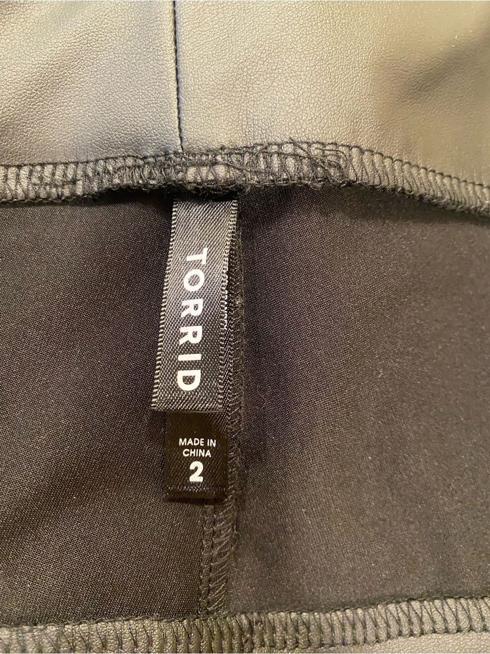 Torrid Black Faux Leather Leggings - Picture 3 of 3